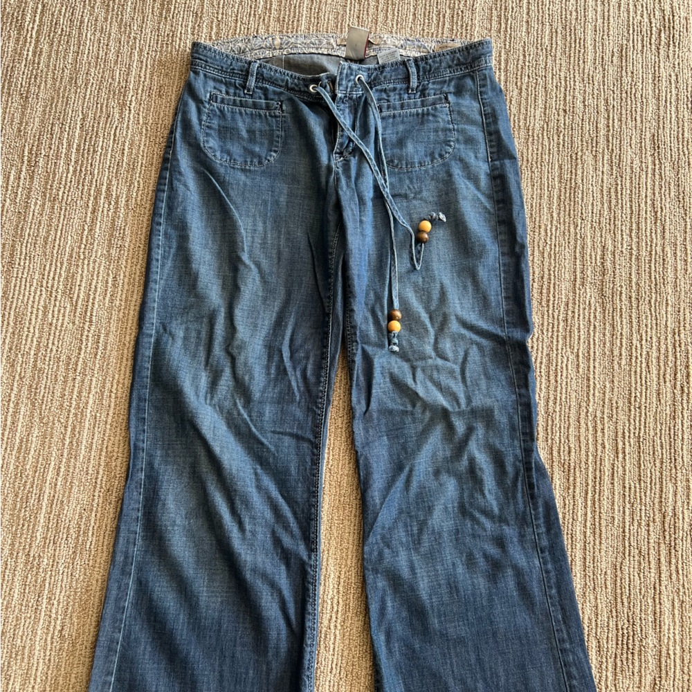 Lucky brand flare wide leg sailor jeans boho bell bottom